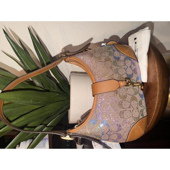 Coach rainbow crystal Hampton in signature jacquard - Picture 9 of 9